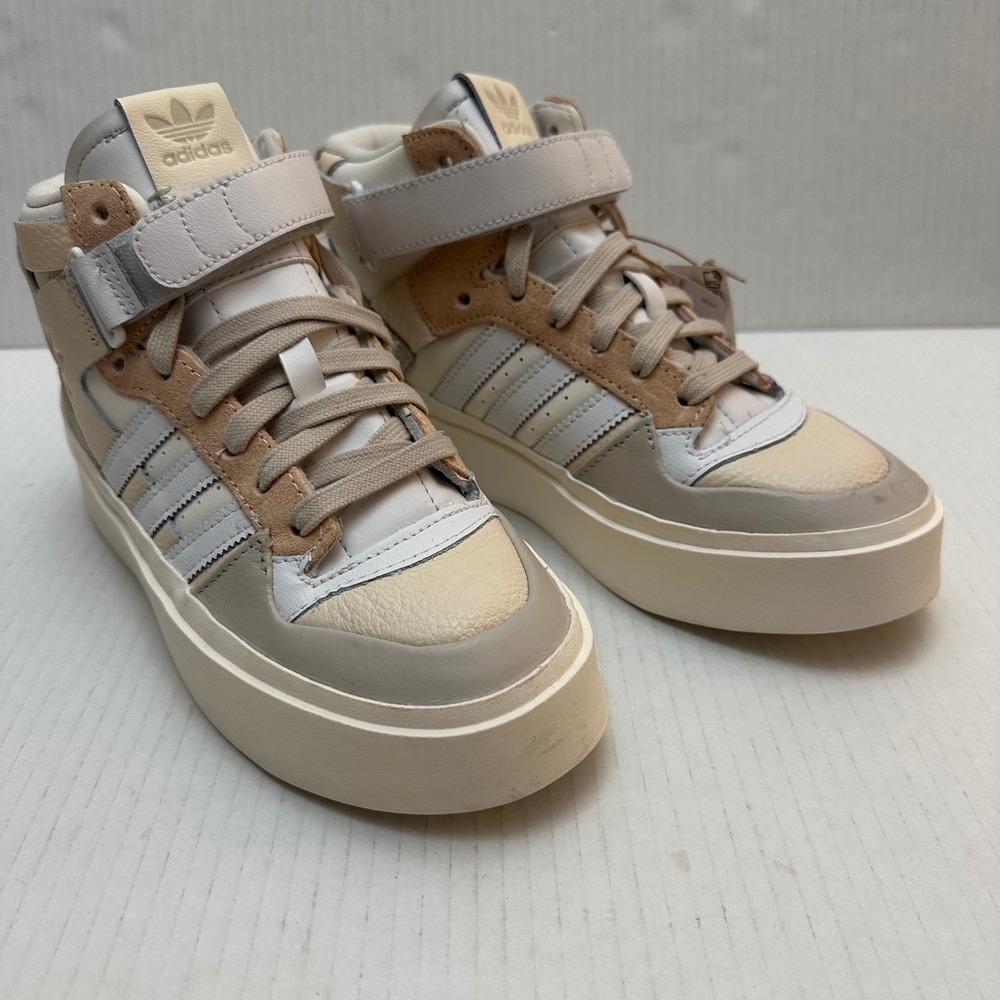 Adidas‎ Forum Bonega Mid Ecru Tint Cloud White GW7061 Platform Sneakers Womens 7